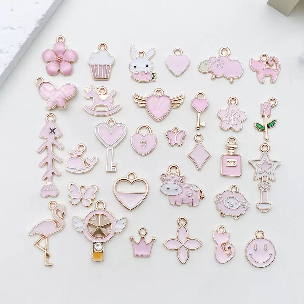 Premium DIY Crystal Beads with Charms - Open in Live